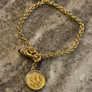 Gold tone USA Olympic Charm Bracelet